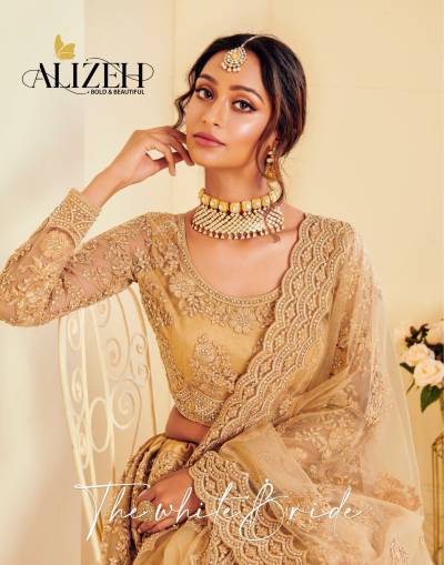 The White Bride By Alizeh Designer Wedding Lehenga Choli Collection
